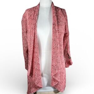 Lulu B Women's Cardigan Long Sleeve Open Knit  buttons on sleeve size small